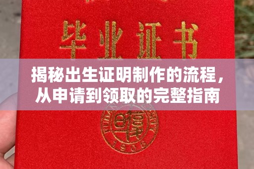 屯门揭秘出生证明制作的流程，从申请到领取的完整指南